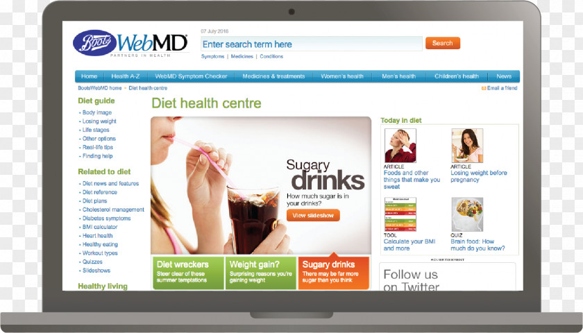 Web Page Health Care Boots UK Online Advertising Sainsbury's Active Kids PNG