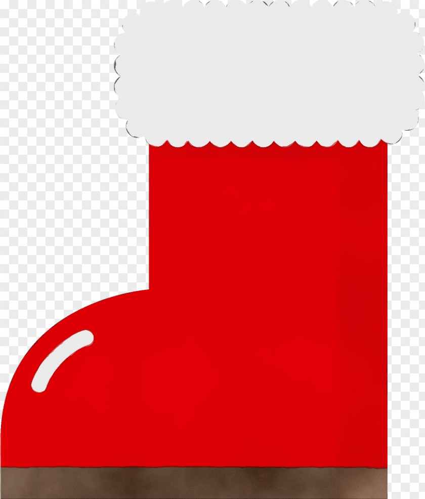 Christmas Stocking Red PNG