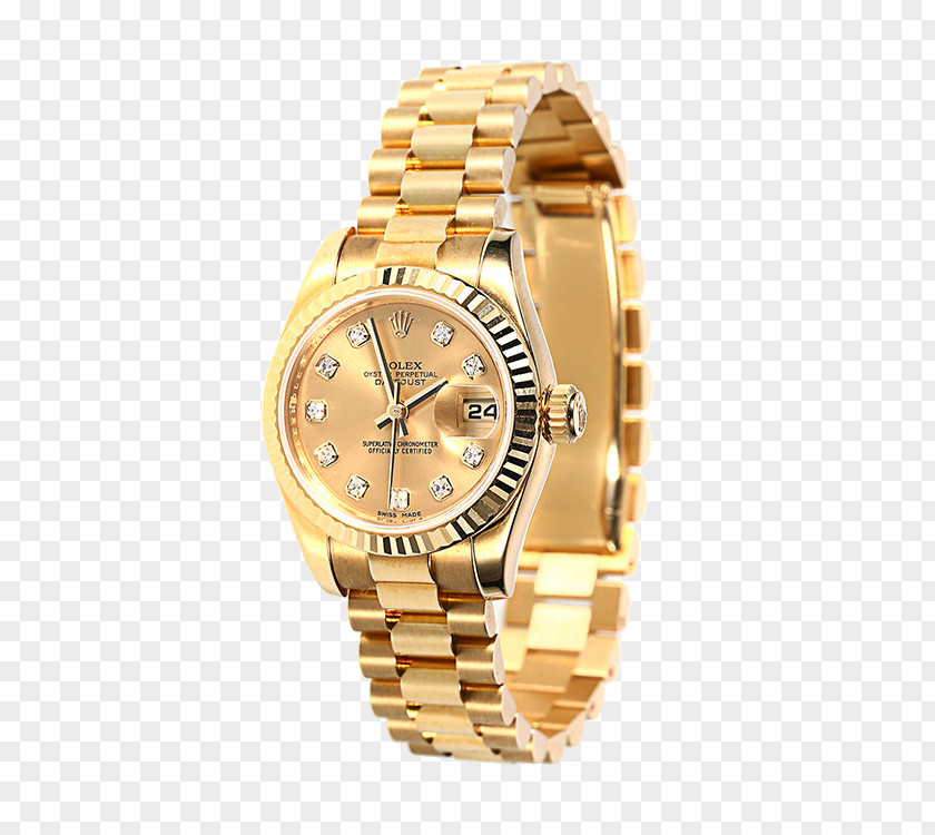 Gold Watches Rolex Male Table Mechanical Watch Clock PNG