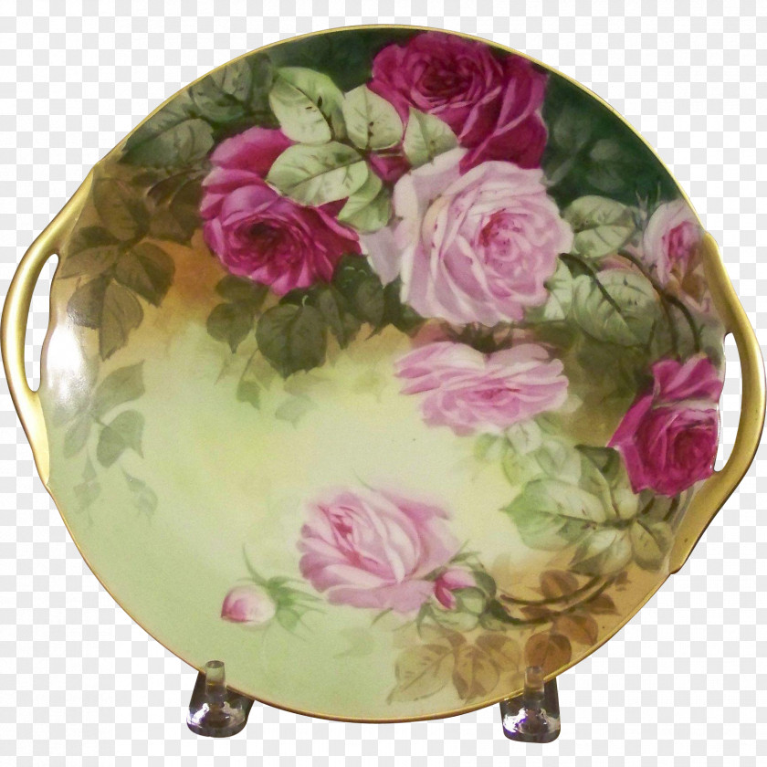 Plate Rosaceae Porcelain Flowerpot Floral Design PNG