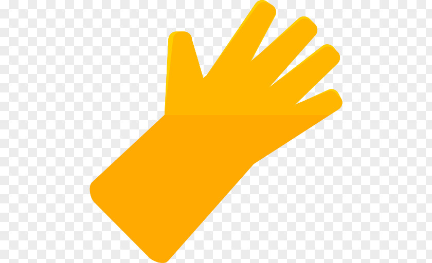 Yellow Protective Gloves Rubber Glove Natural PNG