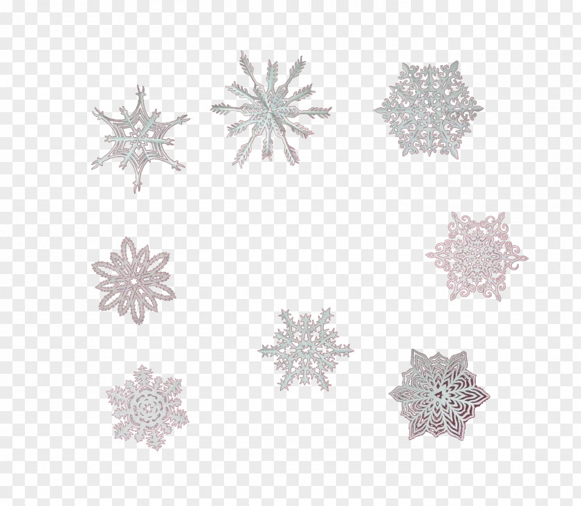 Paper Cutting Snowflakes Petal Pattern PNG