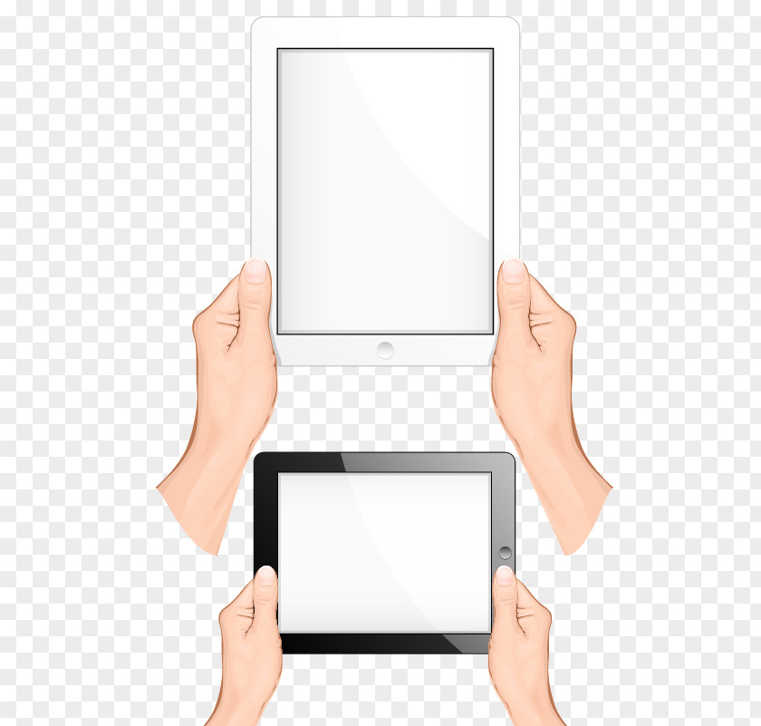 Holding A Tablet IPad Adobe Illustrator PNG
