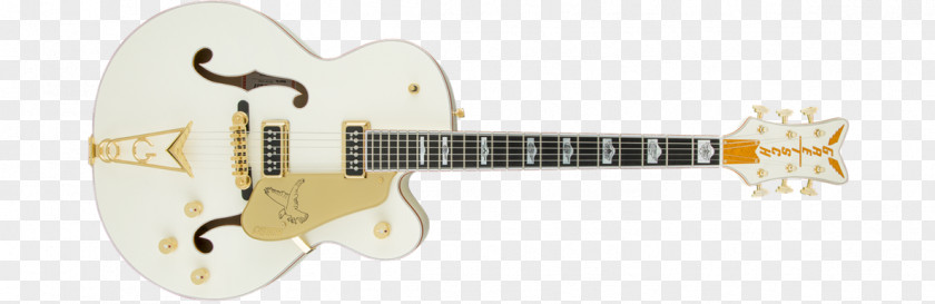 Laminated Electric Guitar Gretsch White Falcon Bass PNG