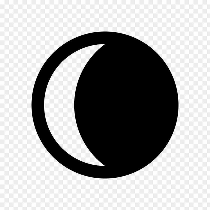Moon Phase New Lunar Crescent Symbol PNG