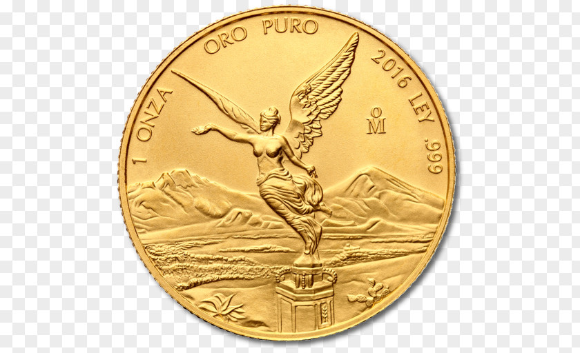 Mexican Gold Coins Libertad Ounce Coin PNG