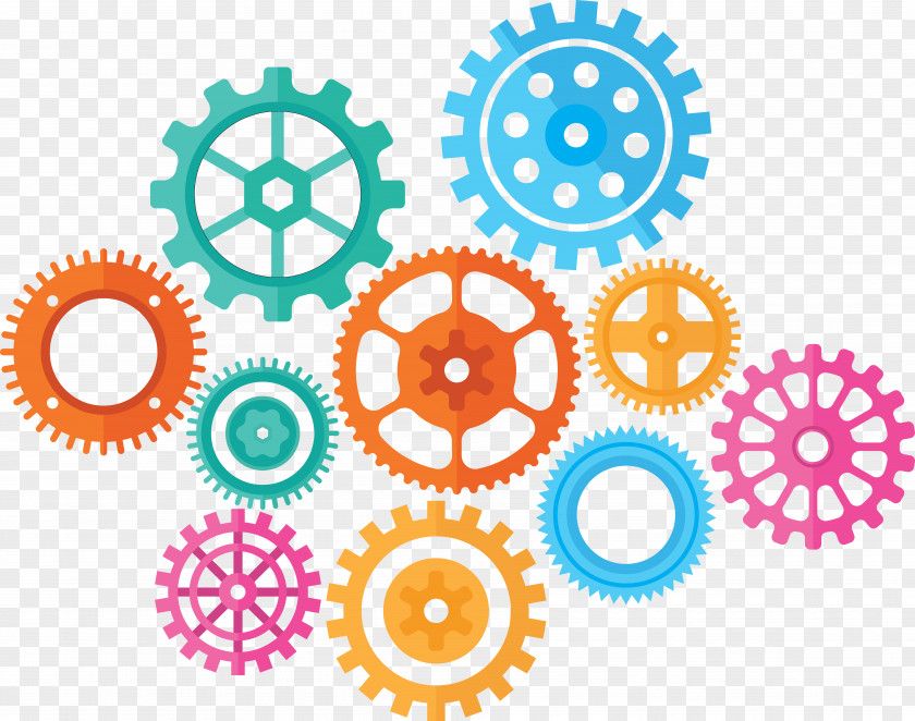 Wheel Turquoise Gear Background PNG
