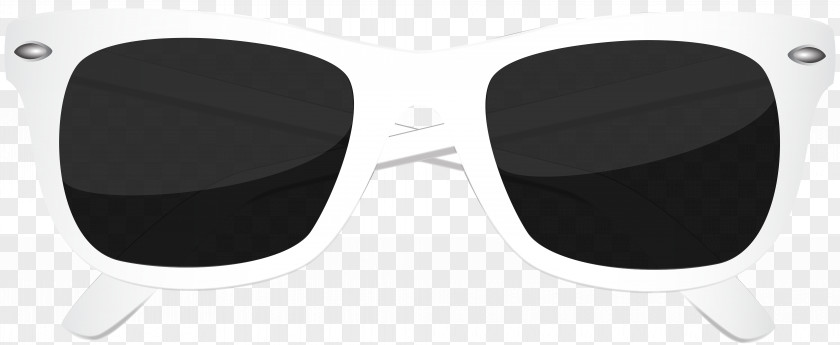 White Sunglasses Clip Art Image Goggles Brand PNG