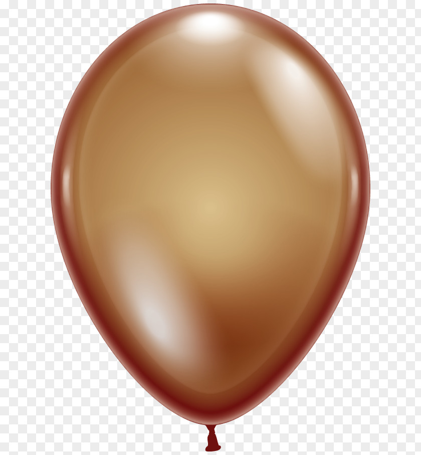 Balloon Toy Blue Metallic Color Brown PNG