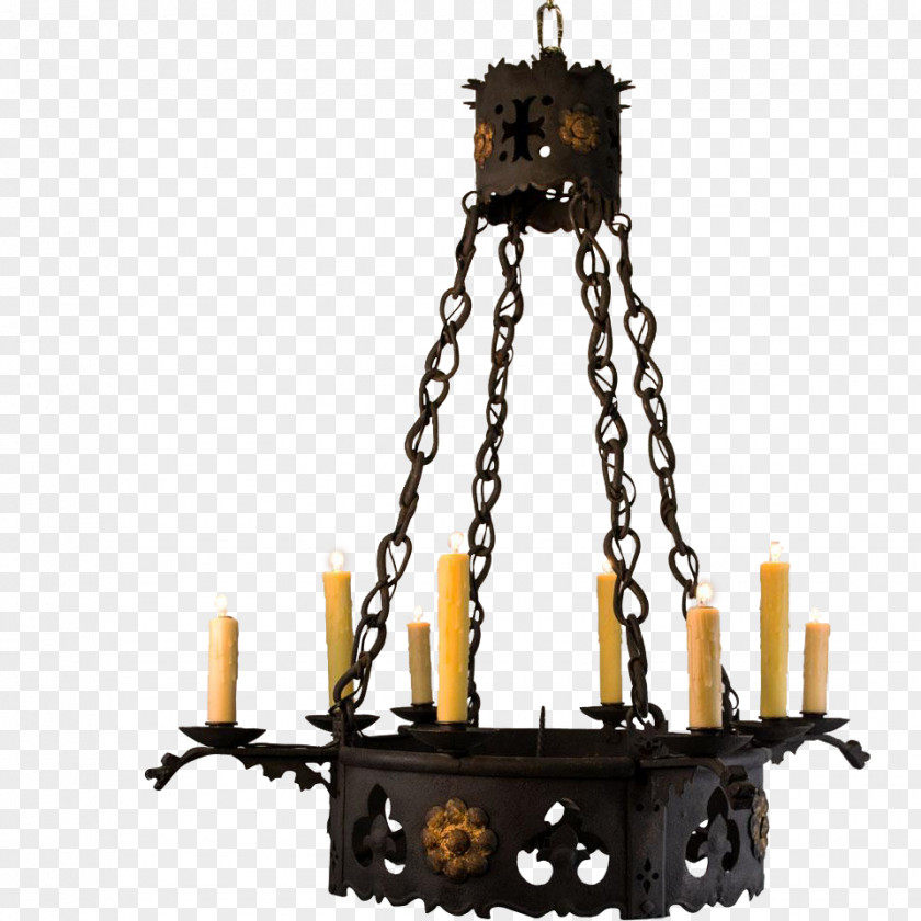 Chandelier Light Fixture Lighting Candle PNG