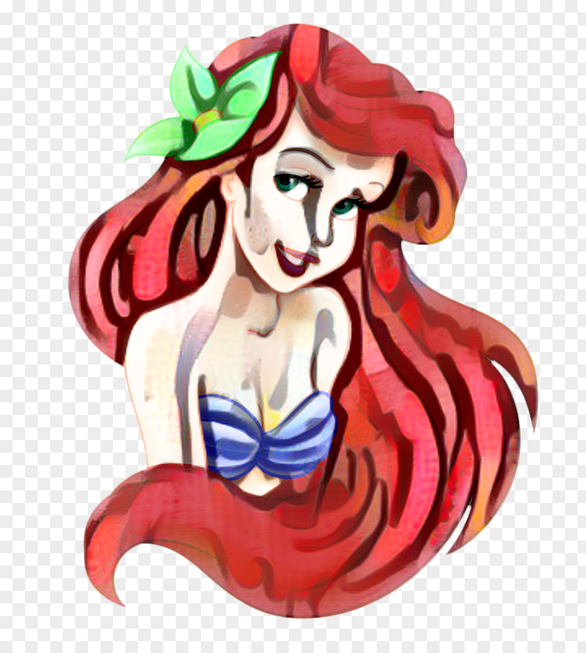 Drawing Red Hair Background PNG