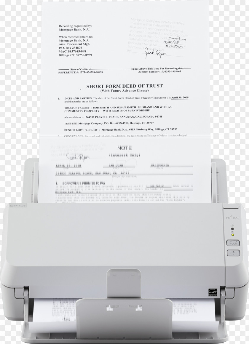 FujiTSU Image Scanner Fujitsu ScanSnap SP-1120 ADF 600 X 600DPI A4 White Hardware/Electronic SP 1125 Inkjet Printing PNG