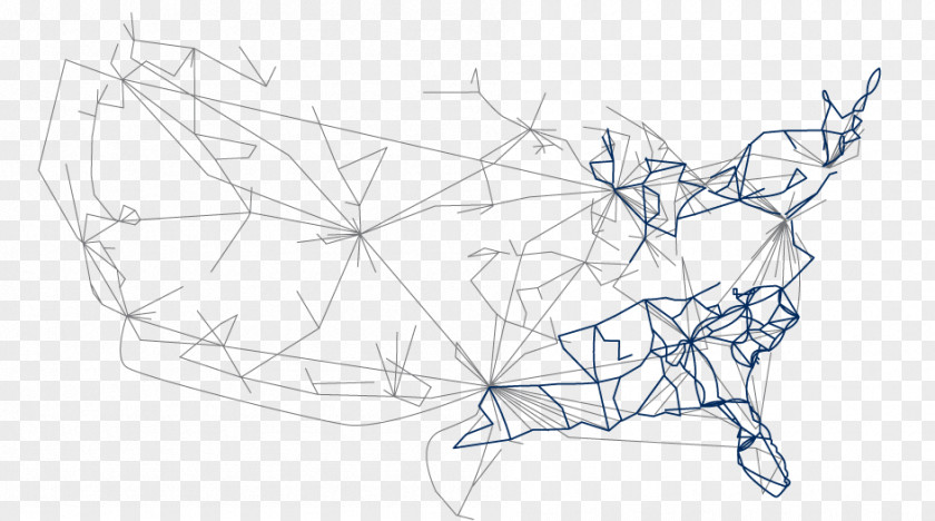 Network Map White Symmetry Sketch PNG