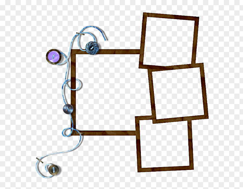 Rectangle Picture Frame Material PNG