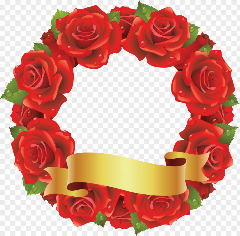 Red Rose Decorative Flower Clip Art PNG