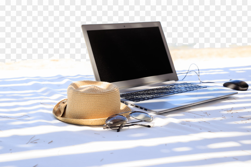 Summer Beach Poster Background Laptop Vacation Wallpaper PNG