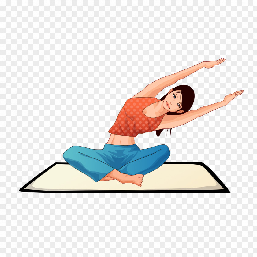 Yoga Demonstration Illustration PNG