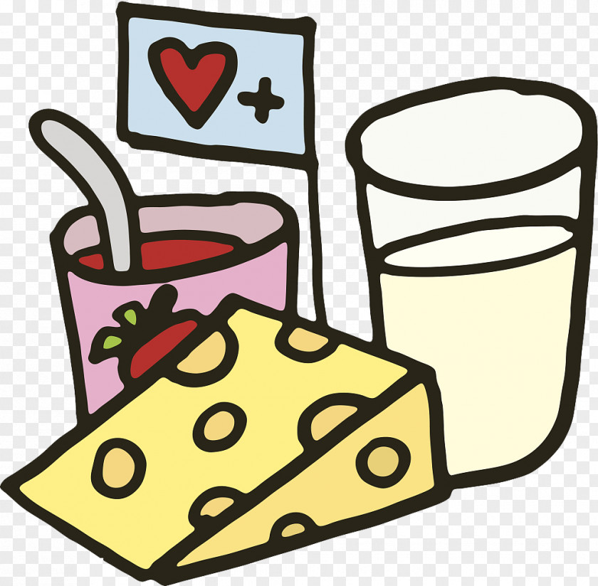 Breakfast With Love Soured Milk Clip Art PNG