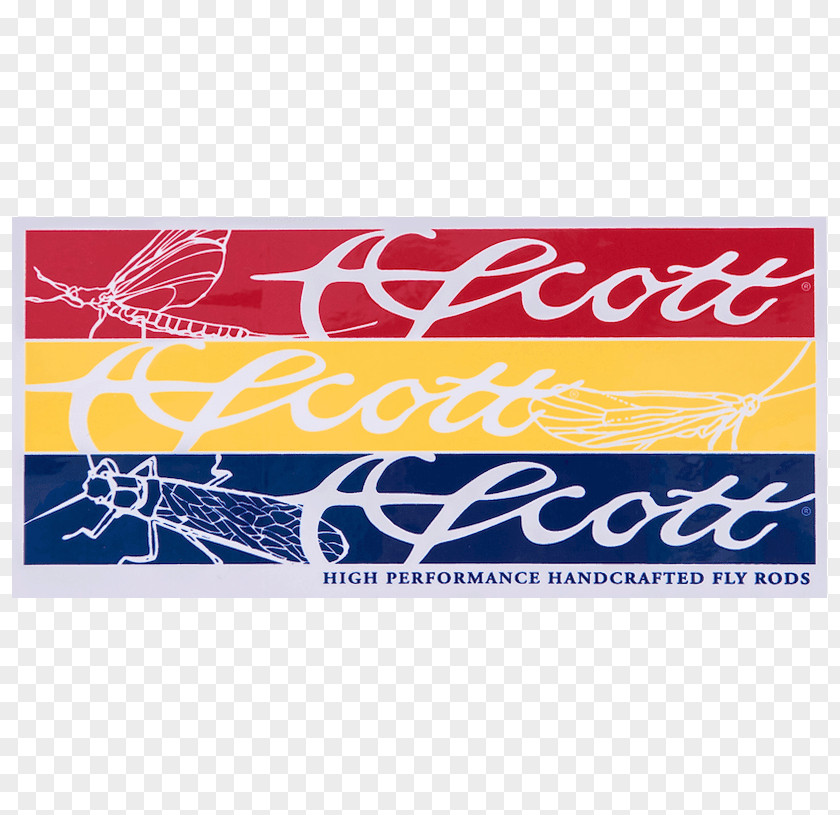 Fishing Scott Fly Rod Company Decal Sticker PNG