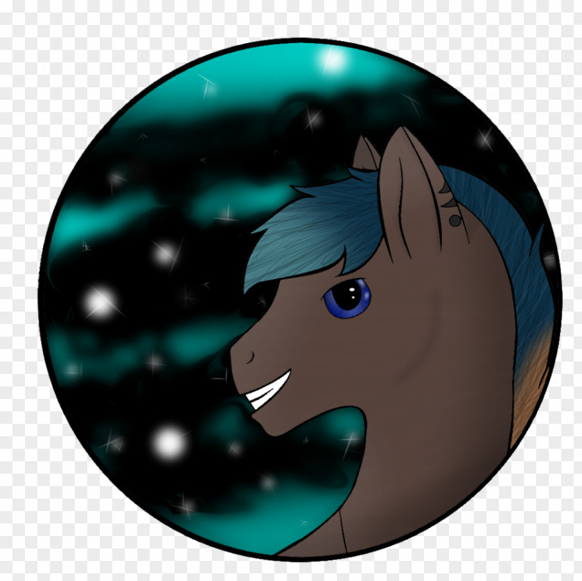 Horse Character Turquoise Fiction Mammal PNG