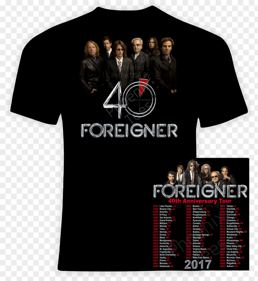 T-shirt Revolution Radio Tour Foreigner Concert Green Day PNG