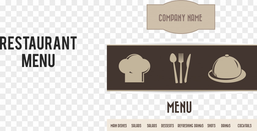 Vector Menu Design Buffet European Cuisine Restaurant PNG