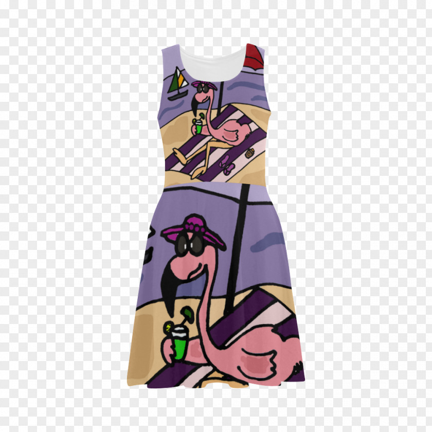Dress Sleeve Pink M Art At The Beach PNG