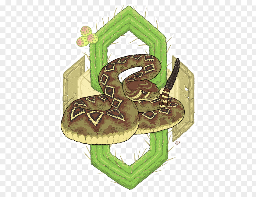 Eastern Diamondback Rattlesnake Serpent Cartoon Legendary Creature PNG