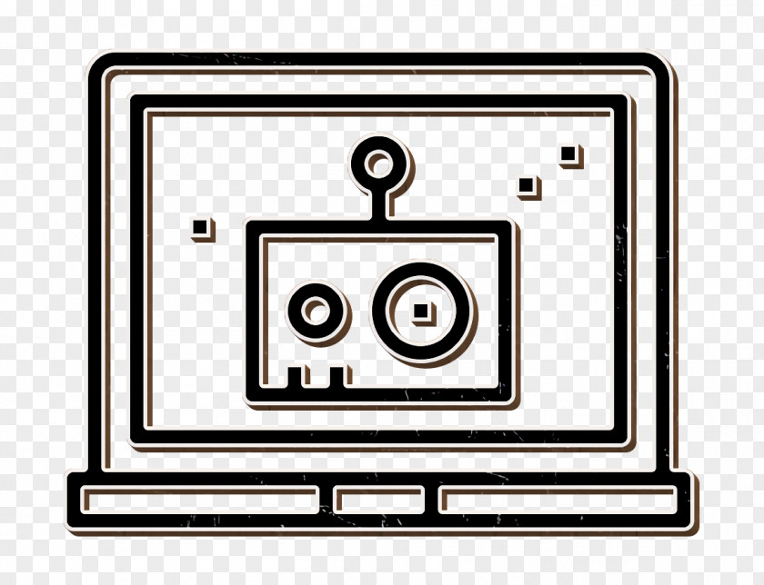 Laptop Icon Cartoonist PNG