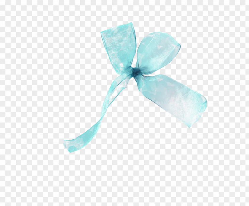 Fresh Blue Ribbon Gift Plastic PNG