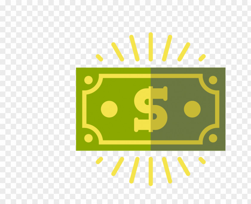 Glowing Dollar Download Icon PNG