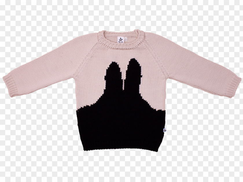 Knit Mini Bunnies Sleeve T-shirt Sweater Shoulder Outerwear PNG