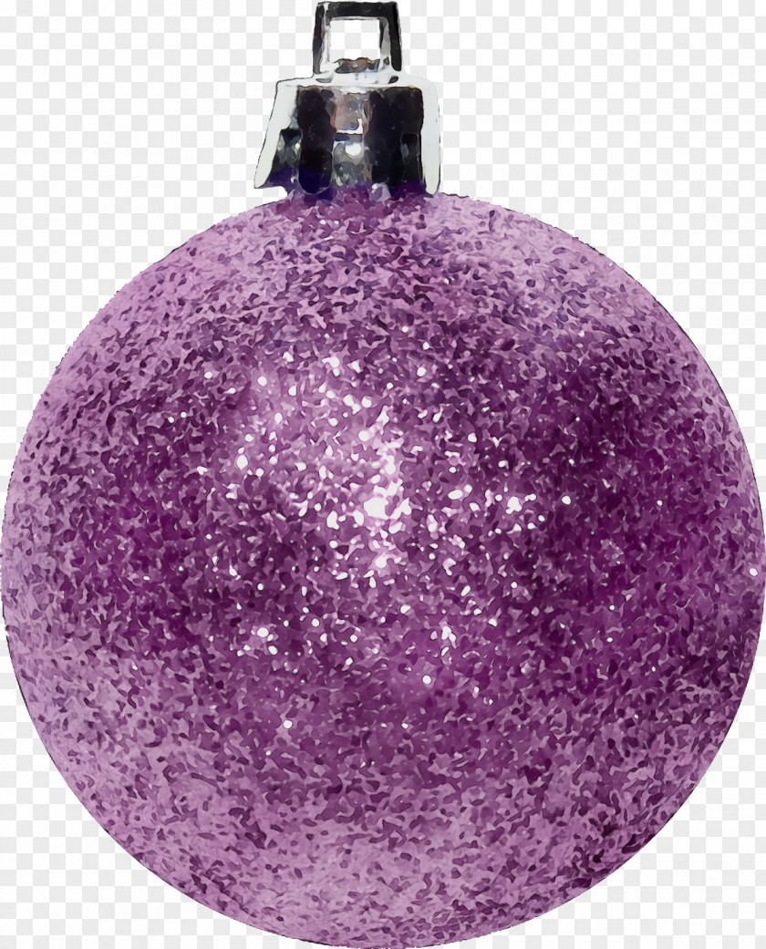 Magenta Ball Christmas Ornament PNG