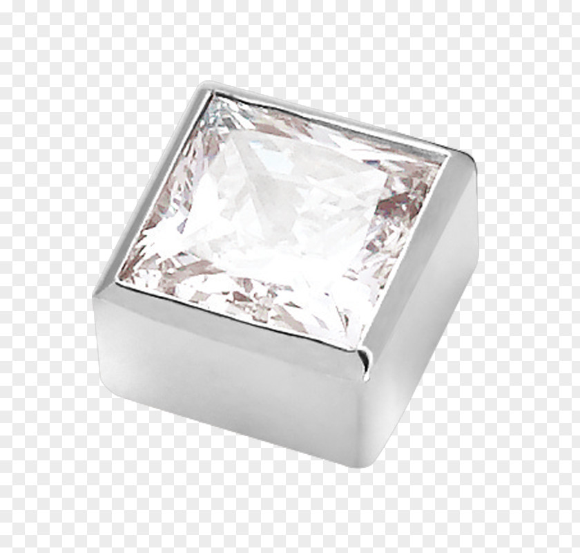 Metal Bezel Silver Rectangle PNG