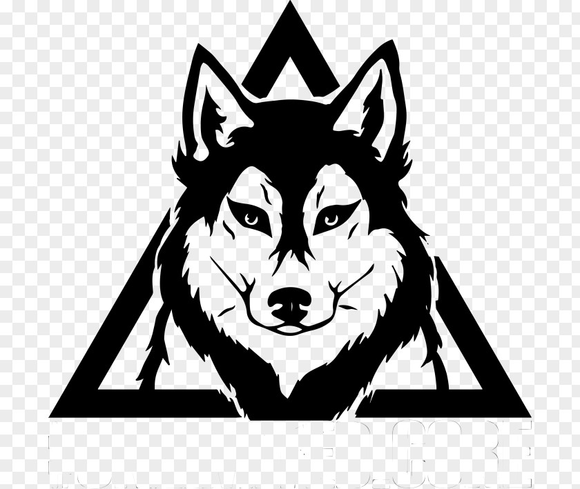 Siberian Husky Black Wolf Wall Decal Clip Art PNG