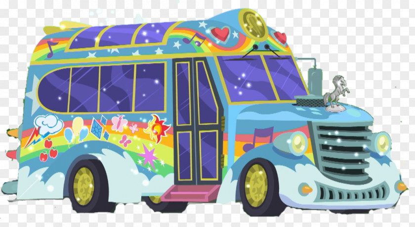 Bus Tour Service Twilight Sparkle Applejack Pinkie Pie PNG