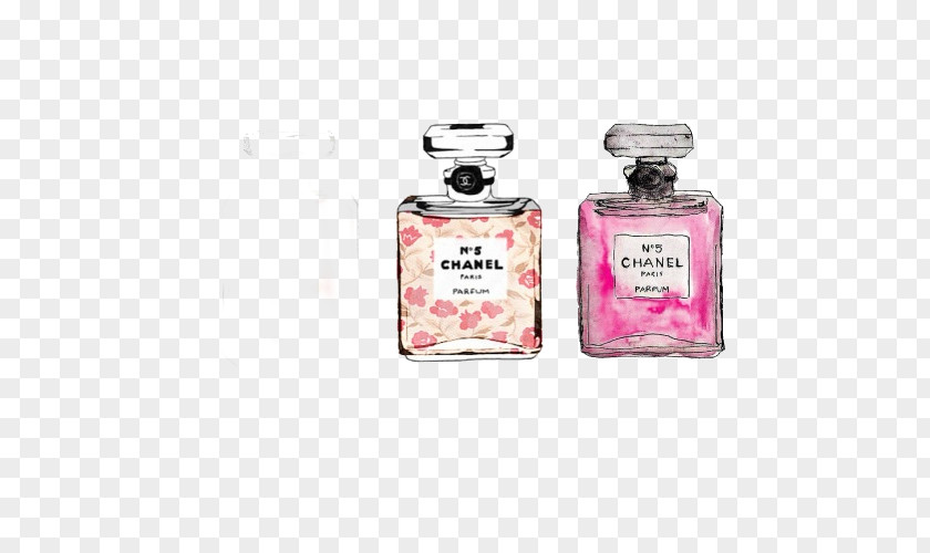 Chanel No. 5 Coco Perfume Drawing PNG