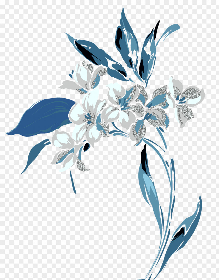 Fresh Flowers Hand-painted Decoration PNG