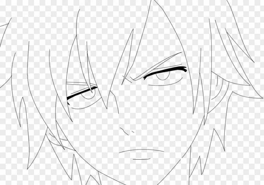 Gray Fullbuster /m/02csf Line Art Eye Drawing PNG