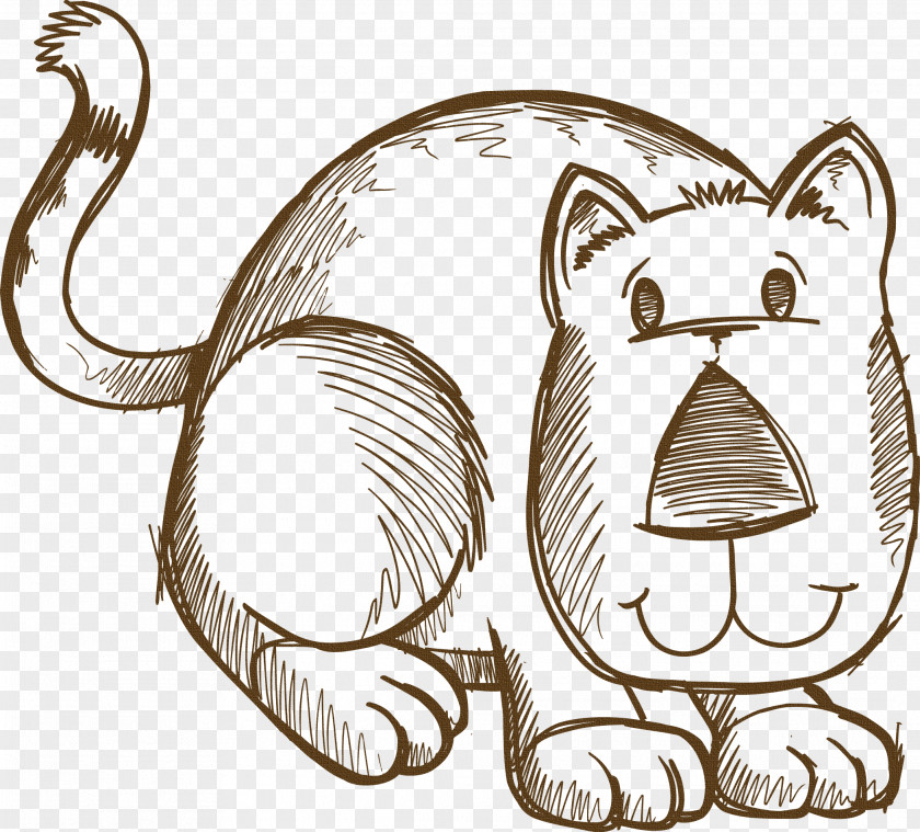 Lion Sketch Doodle Vector Graphics Drawing Image PNG