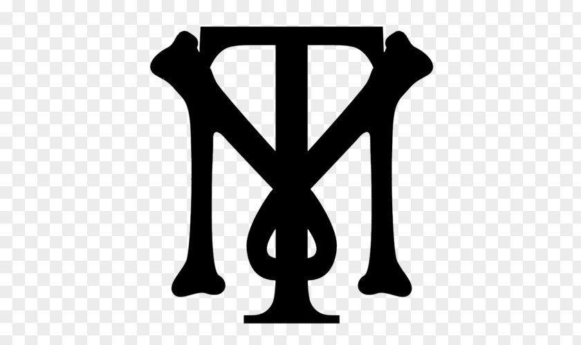 Meca Tony Montana Logo Monogram White Clip Art PNG