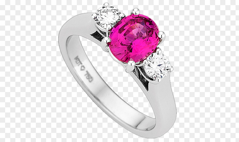 Ruby Engagement Ring Sapphire Wedding PNG