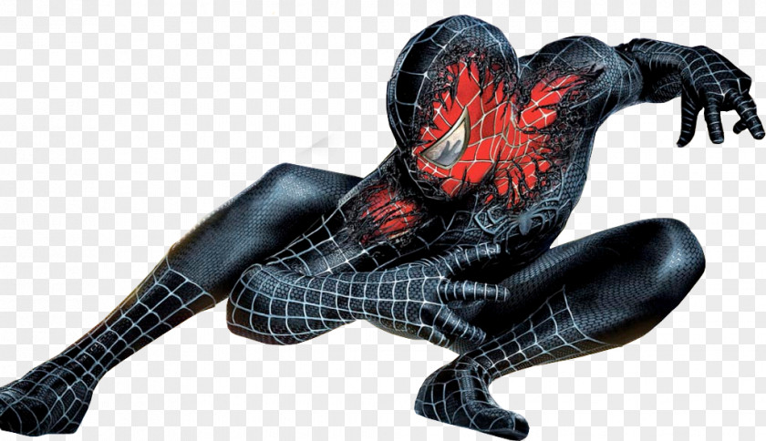 Three-dimensional Black Spider-Man Film Series High-definition Video Drawing Television PNG