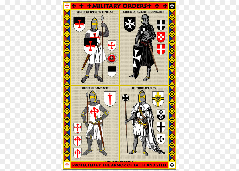Knight Crusades Middle Ages Knights Templar Military Order PNG