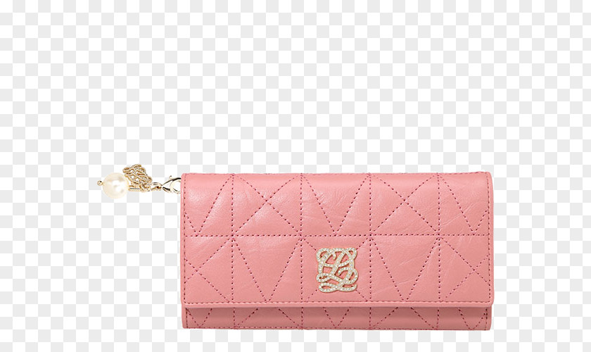 Ruikeduosi Pink Leather Folder Ms. India Handbag Coin Purse PNG