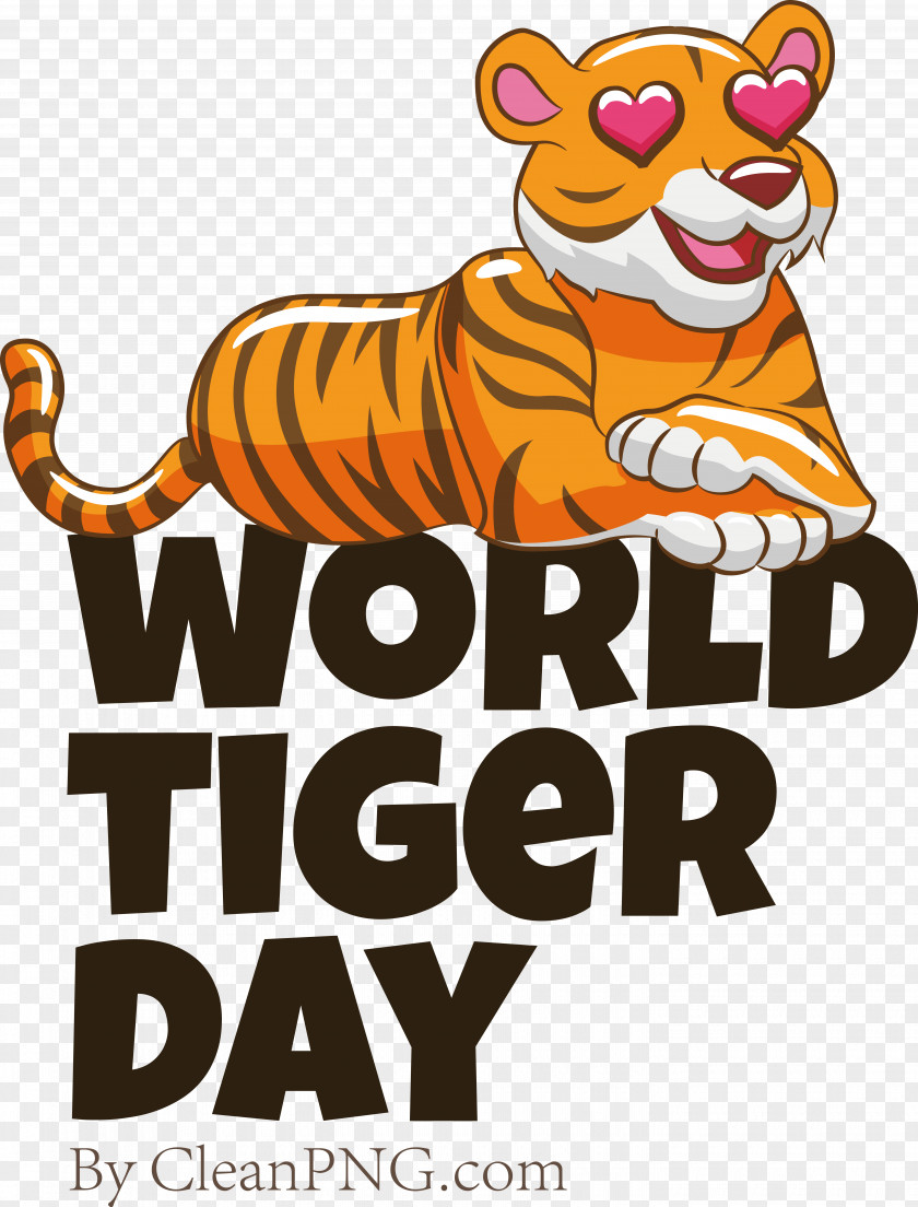 Tiger Cartoon Cat Small Logo PNG