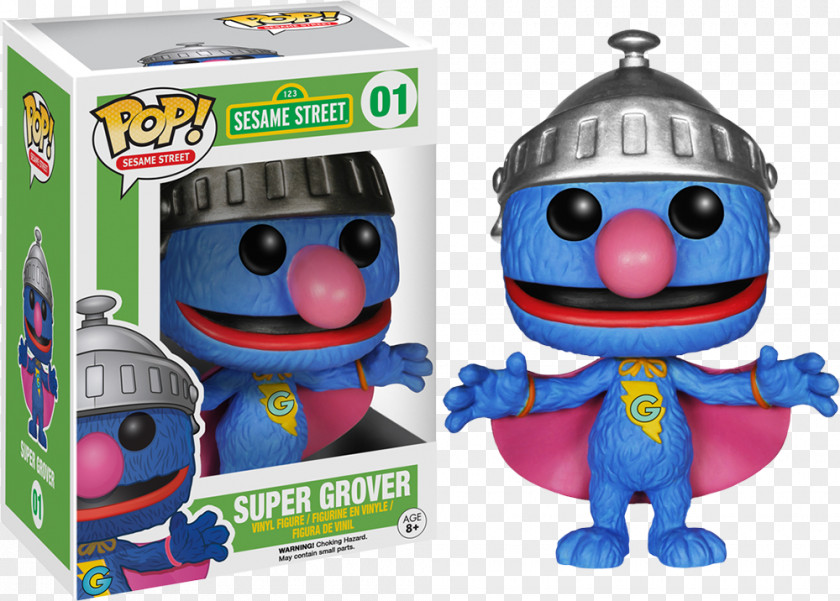 Funko Pop Sesame Street Vinyl Super Grover Figure Mr. Snuffleupagus Action & Toy Figures PNG