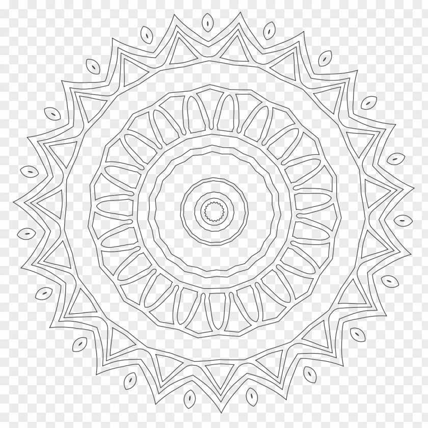 Mandala Contour Manisrenggo Symmetry Structure Pattern PNG