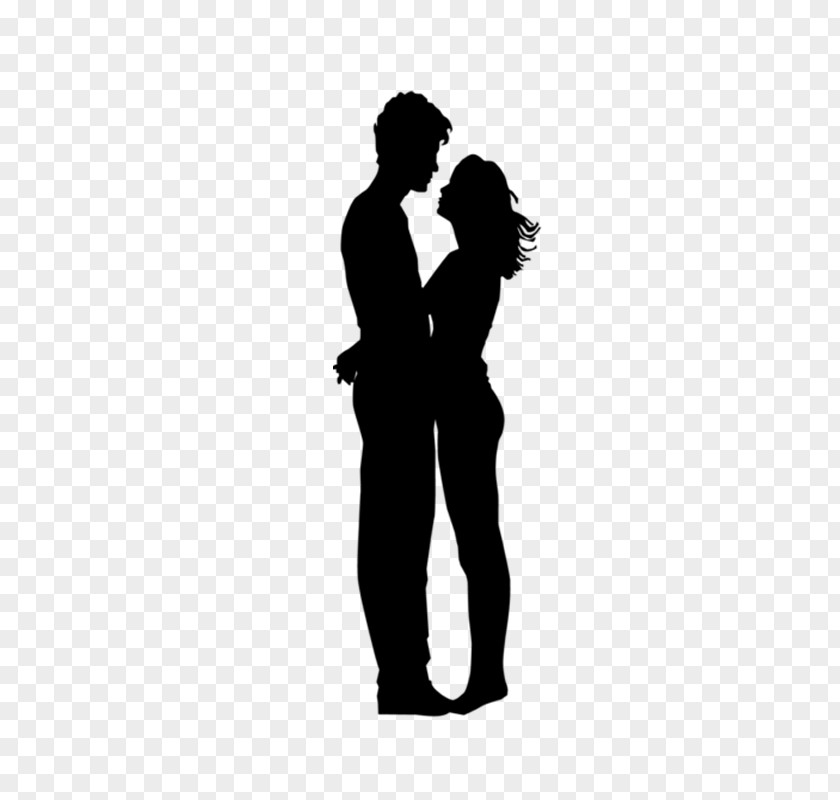 Silhouette Kiss PNG