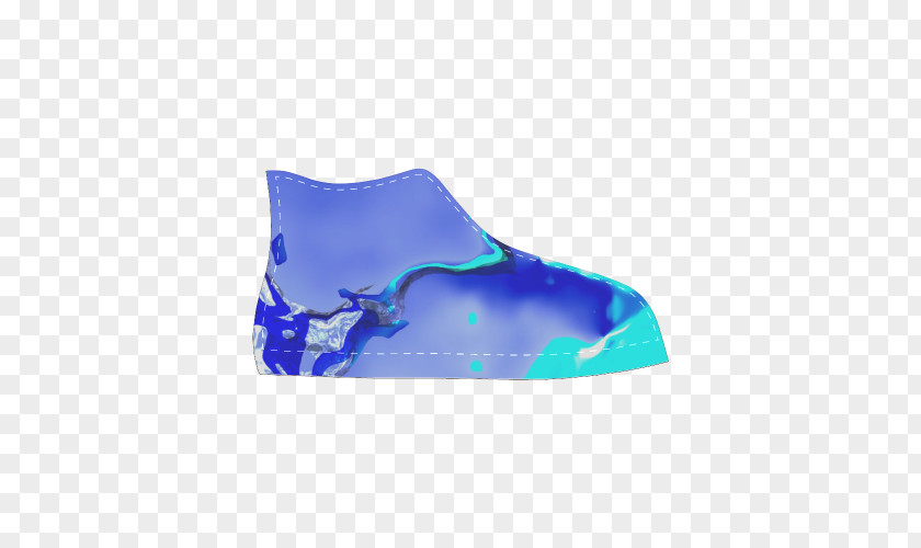 Abstract Women Walking Shoe Turquoise PNG